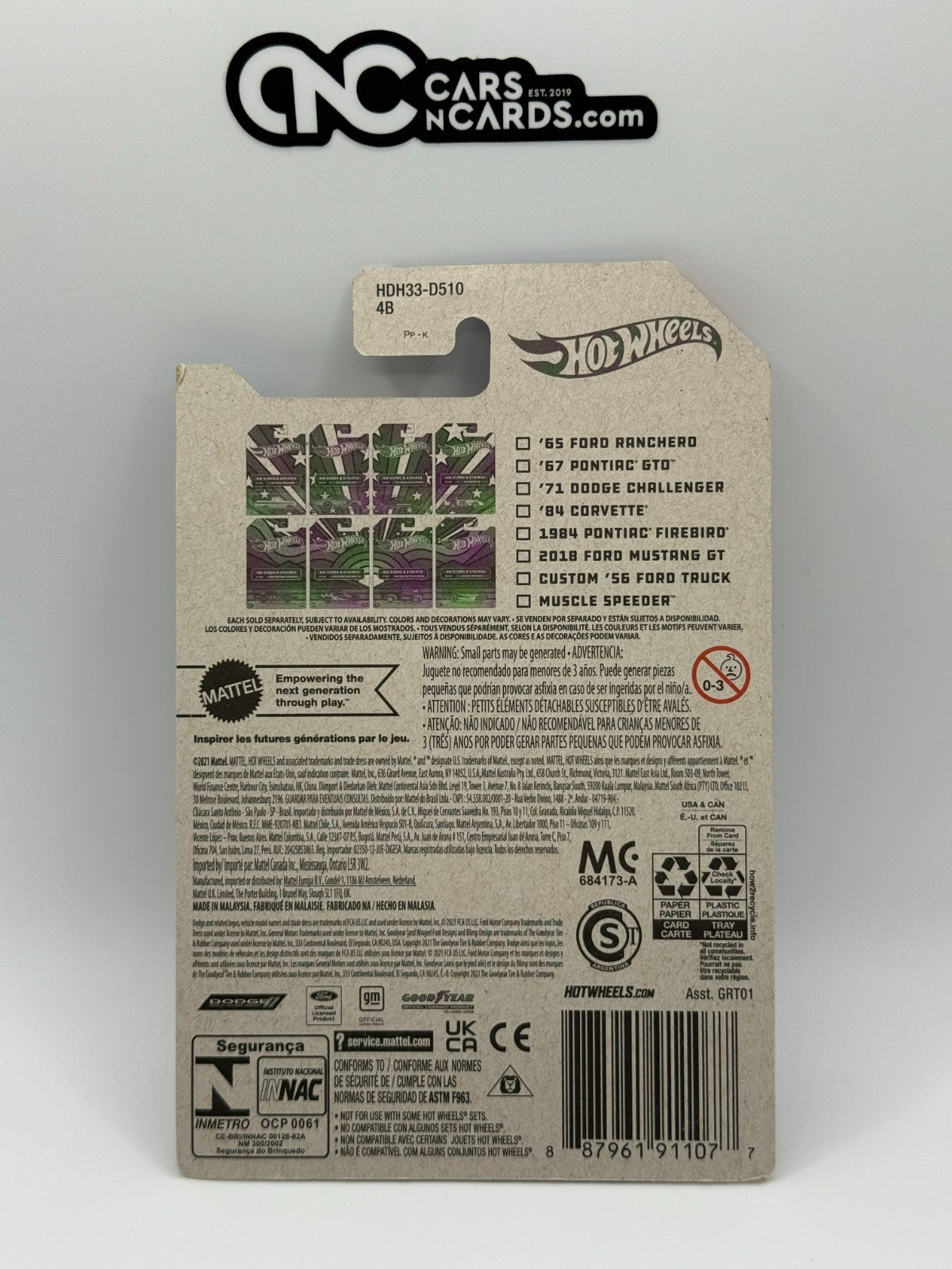 2022 Hot Wheels HW Stars & Stripes 01/08 '65 Ford Ranchero