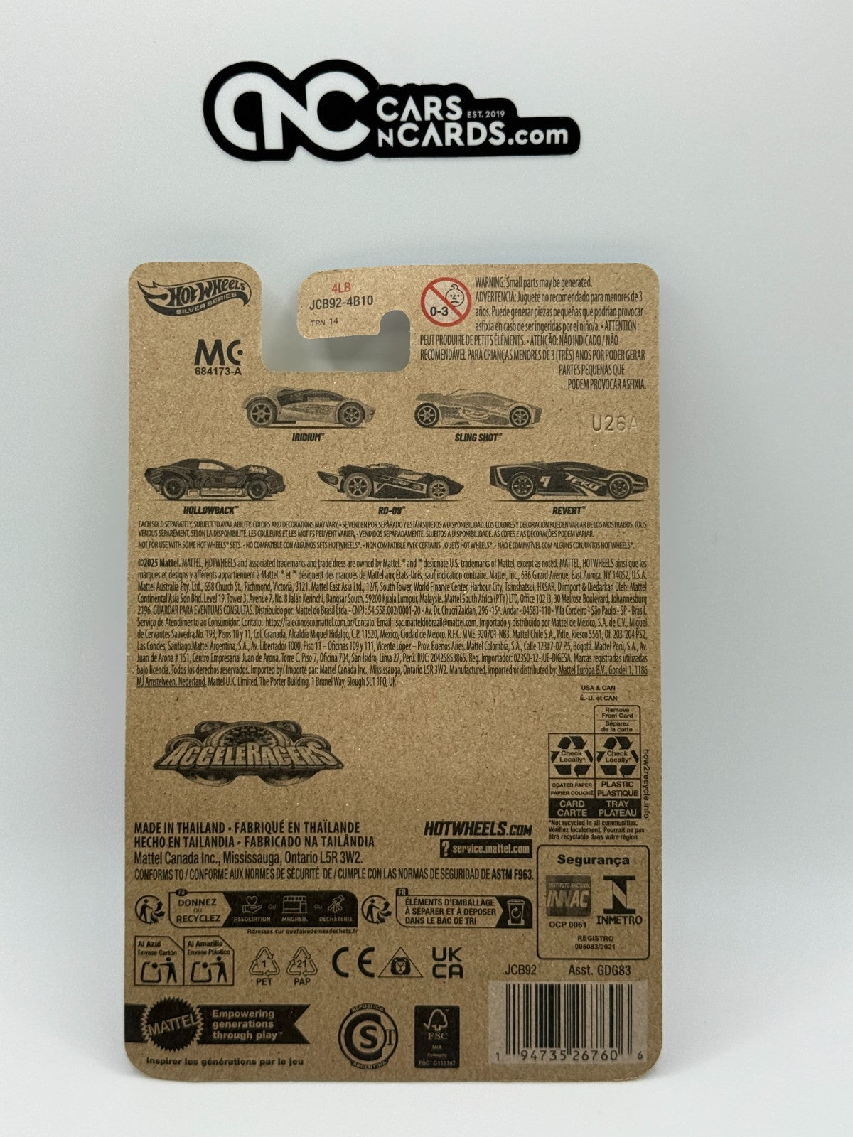 2025 Hot Wheels Silver Series Acceleracers 1/5 Iridium