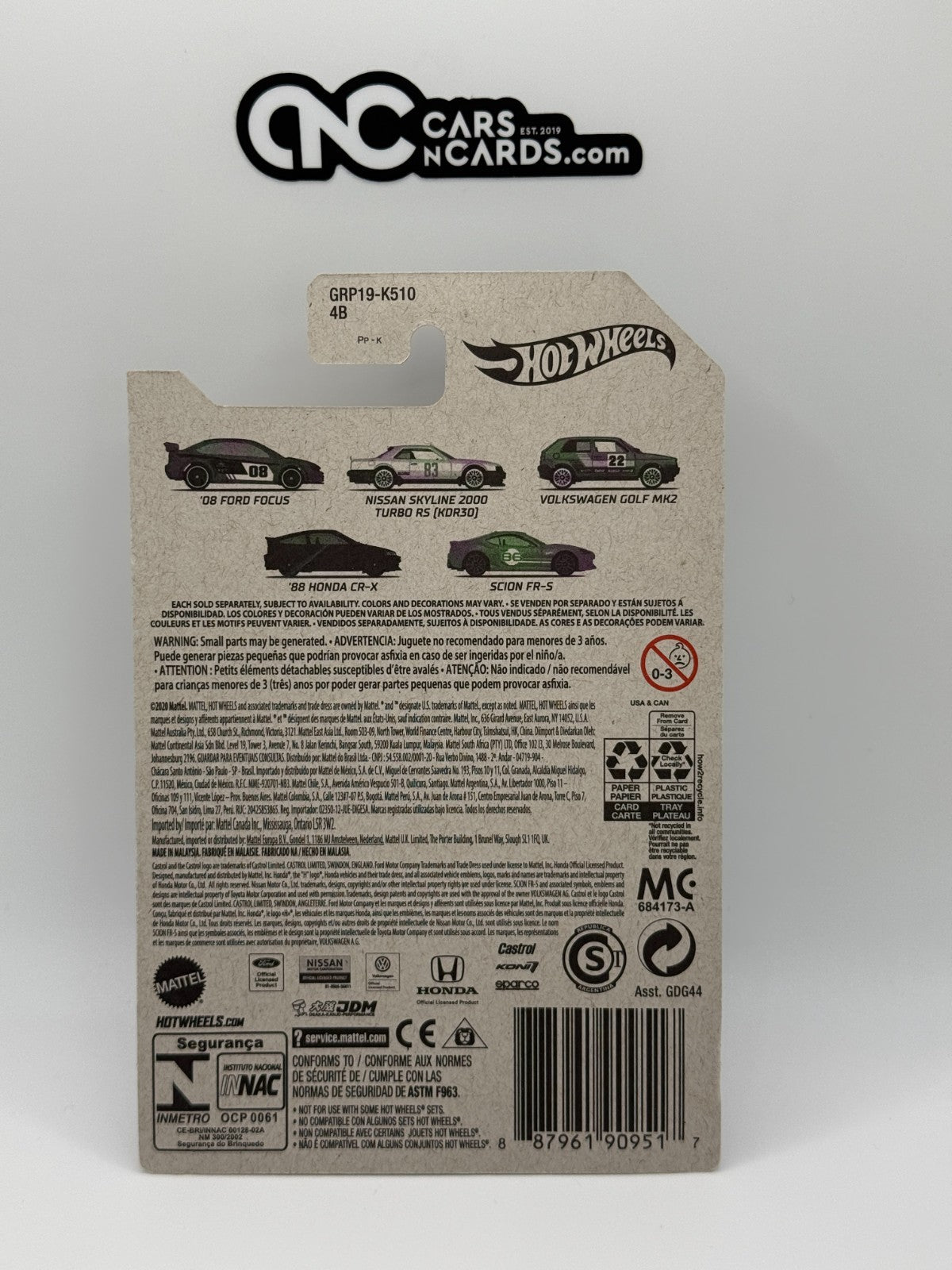 2021 Hot Wheels Cult Racers 2/5 Nissan Skyline 2000 Turbo RS (KDR30) White