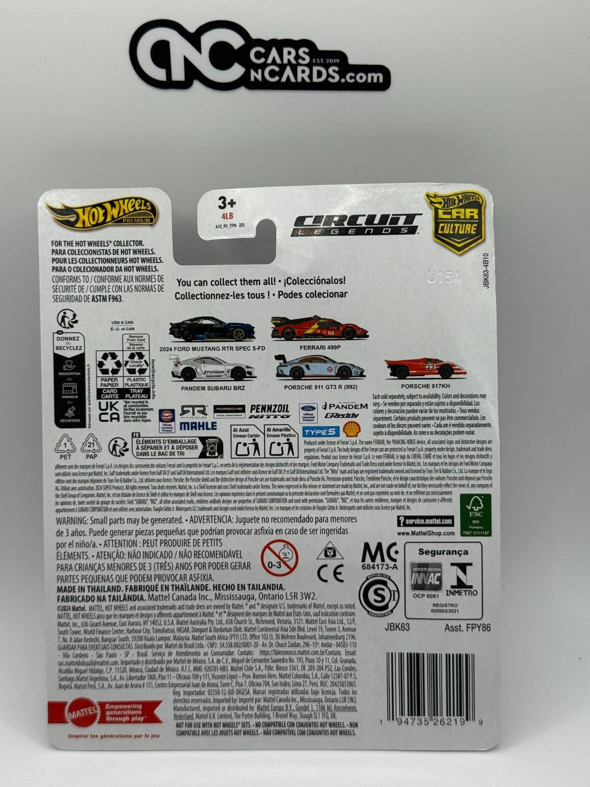 2025 Hot Wheels Premium Car Culture Circuit Legends Porsche 917KH (Card Crease)