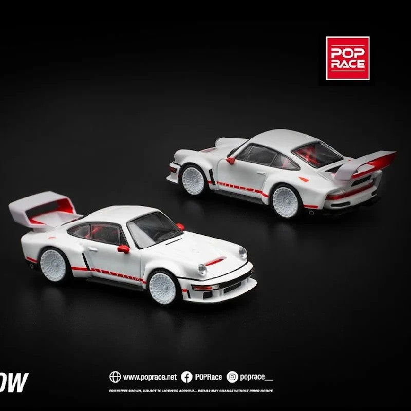 POPRACE 1:64 SINGER DLS TURBO (TRACK) - WHITE PR640226