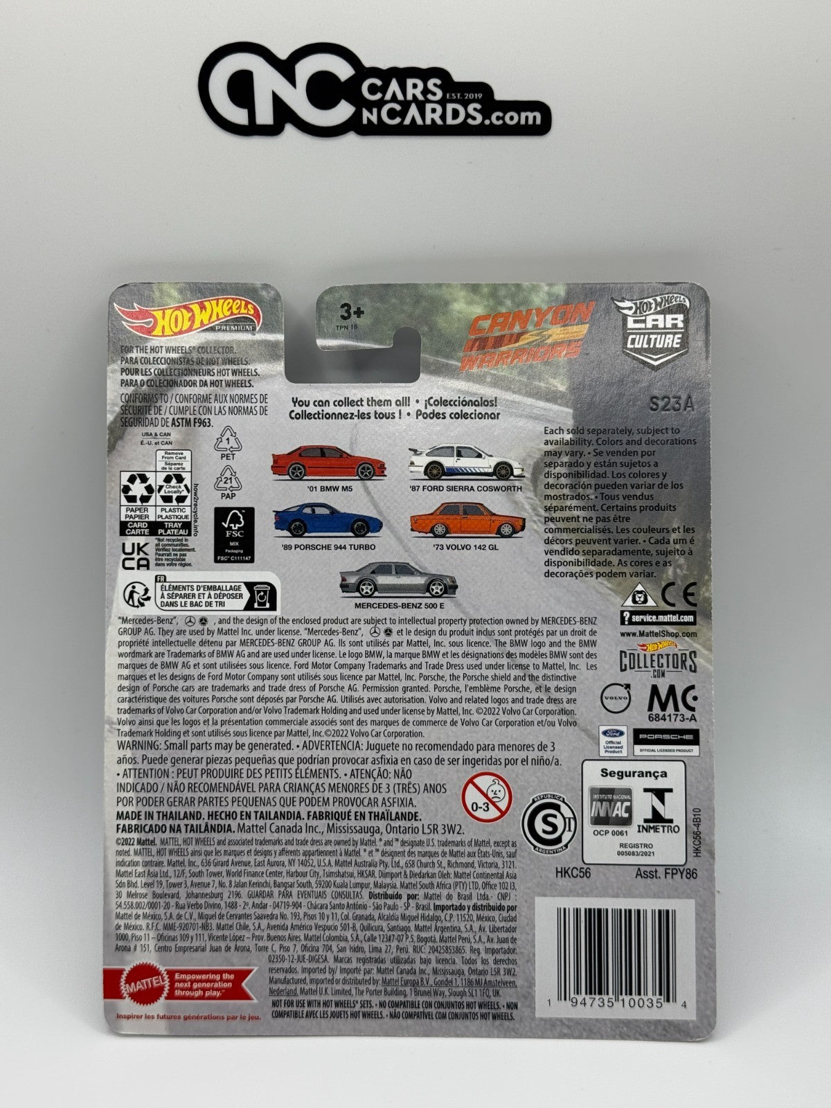 2023 Hot Wheels Canyon Warriors 3/5 '89 Porsche 944 Turbo