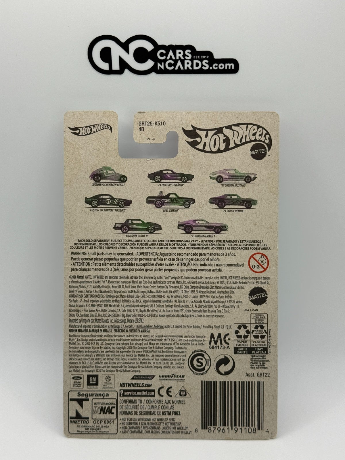 2021 Hot Wheels Flying Customs '67 Custom Mustang (Card Damage)