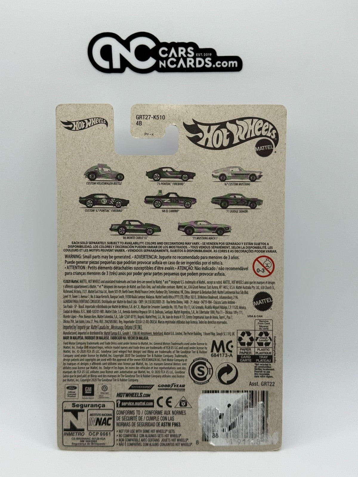 2021 Hot Wheels Flying Customs '68 El Camino (Card Damage/Cracked Blister)