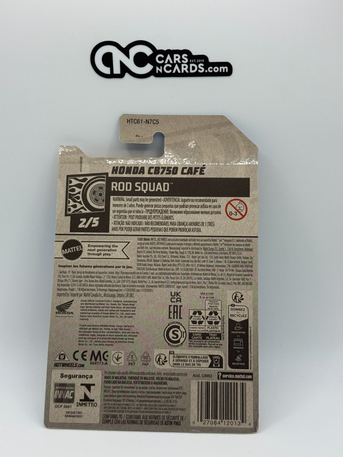 2024 Hot Wheels Rod Squad 2/5 Honda CB750 Cafe Green