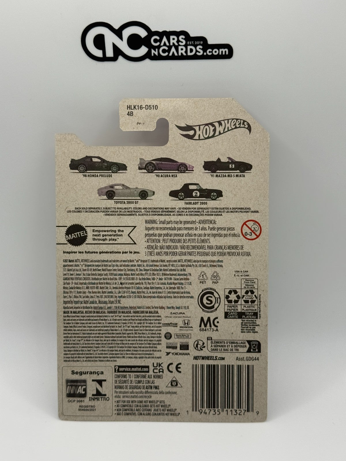 2023 Hot Wheels Japan Classics 1/5 '98 Honda Prelude