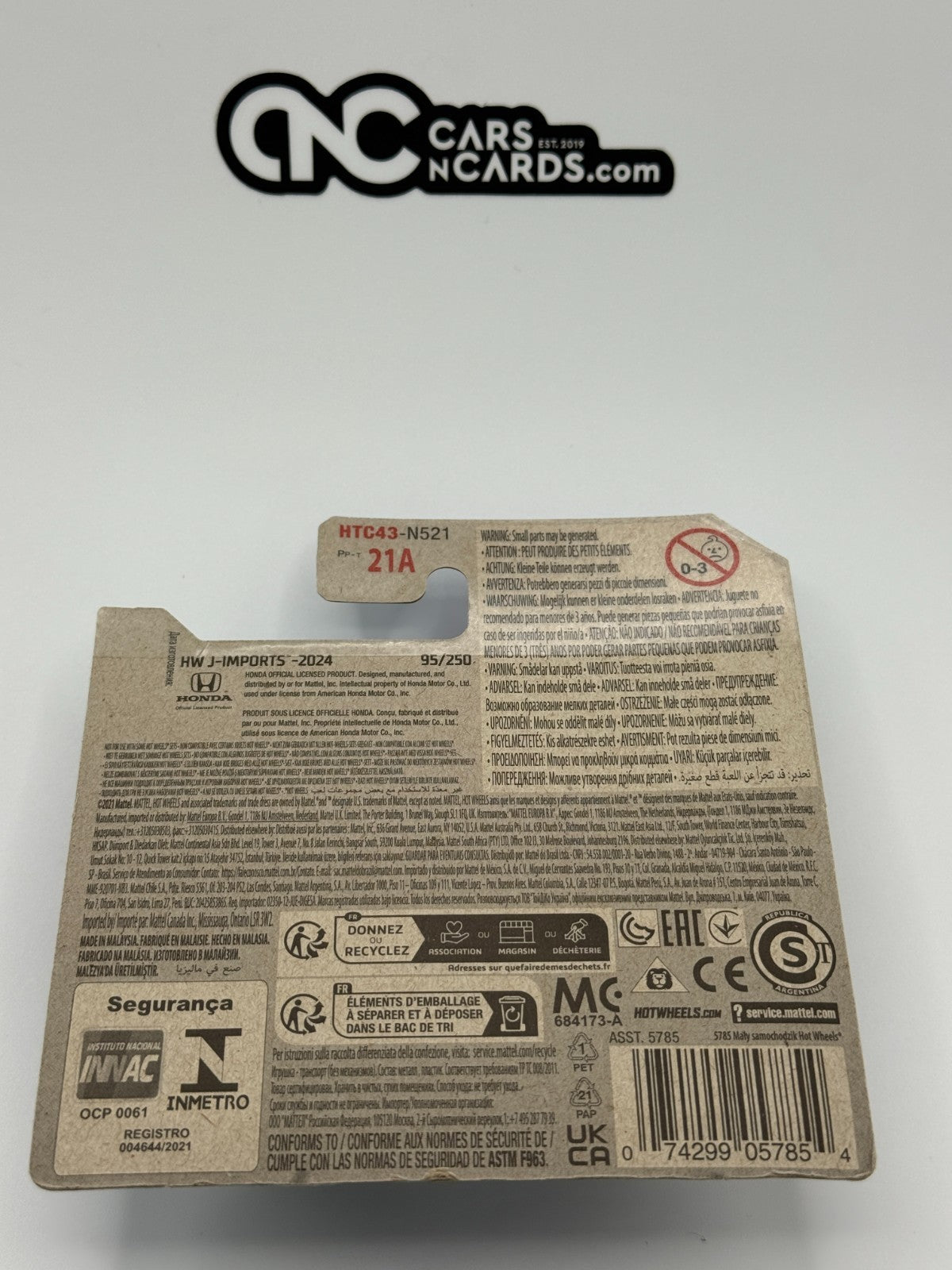 2024 Hot Wheels HW J-Imports 4/10 '92 Honda Civic EG Short Card