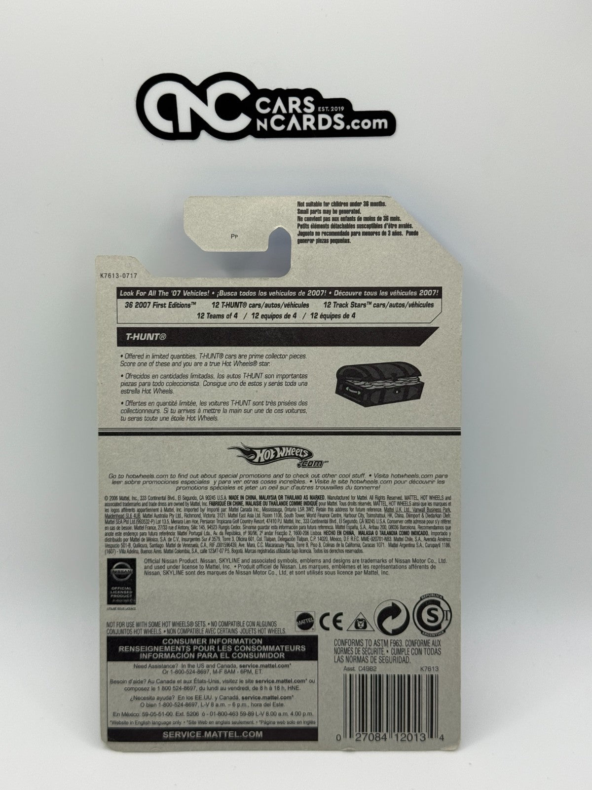 2007 Hot Wheels Treasure Hunt Nissan Skyline With Protector