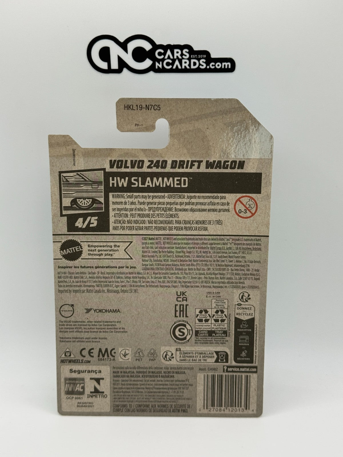 2023 Hot Wheels Super Treasure Hunt Volvo 240 Drift Wagon With Protector