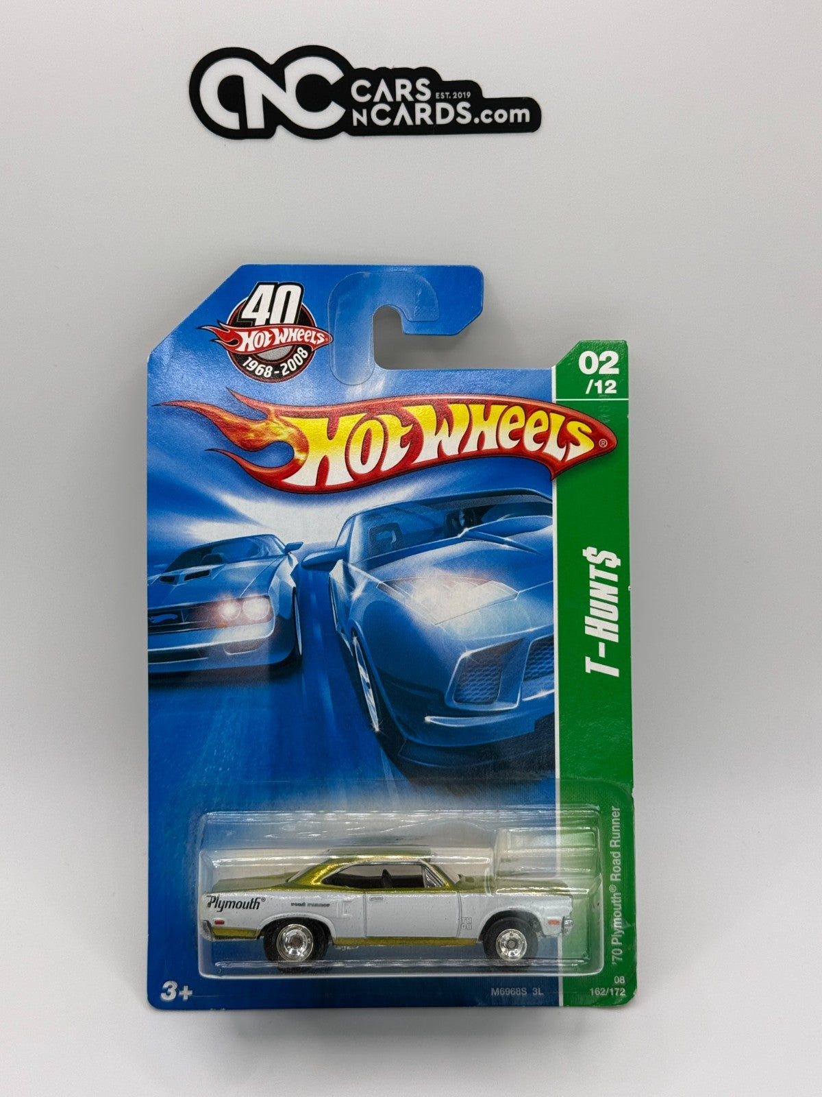 2008 Hot Wheels Super Treasure Hunt '70 Plymouth Road Runner With Protector