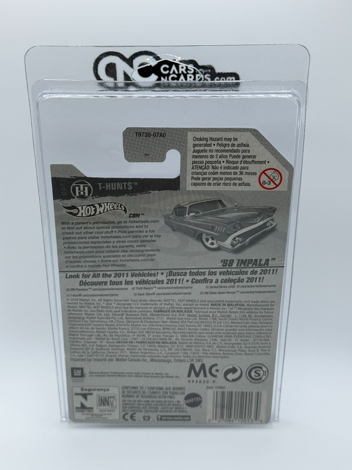 2011 Hot Wheels Super Treasure Hunt 3/15 '58 Impala With Protector