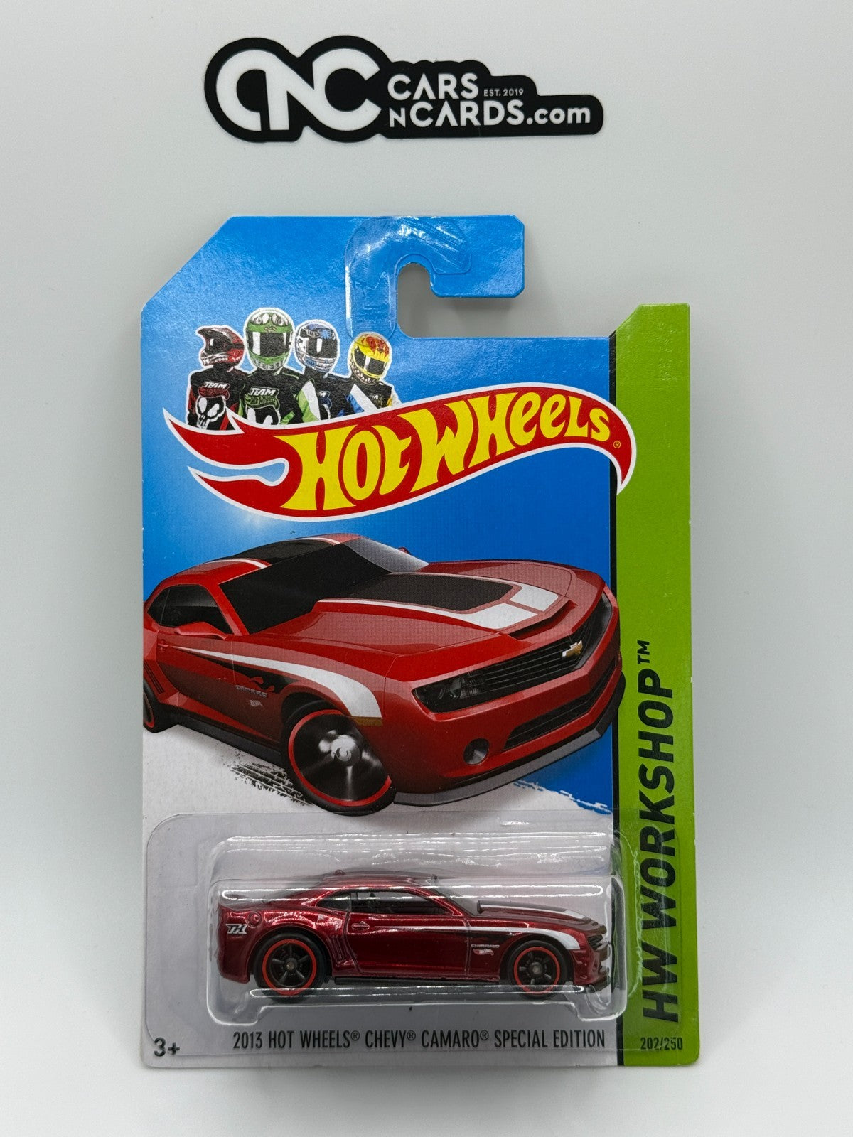 2014 Hot Wheels Super Treasure Hunt Chevy Camaro Special Edition With Protector