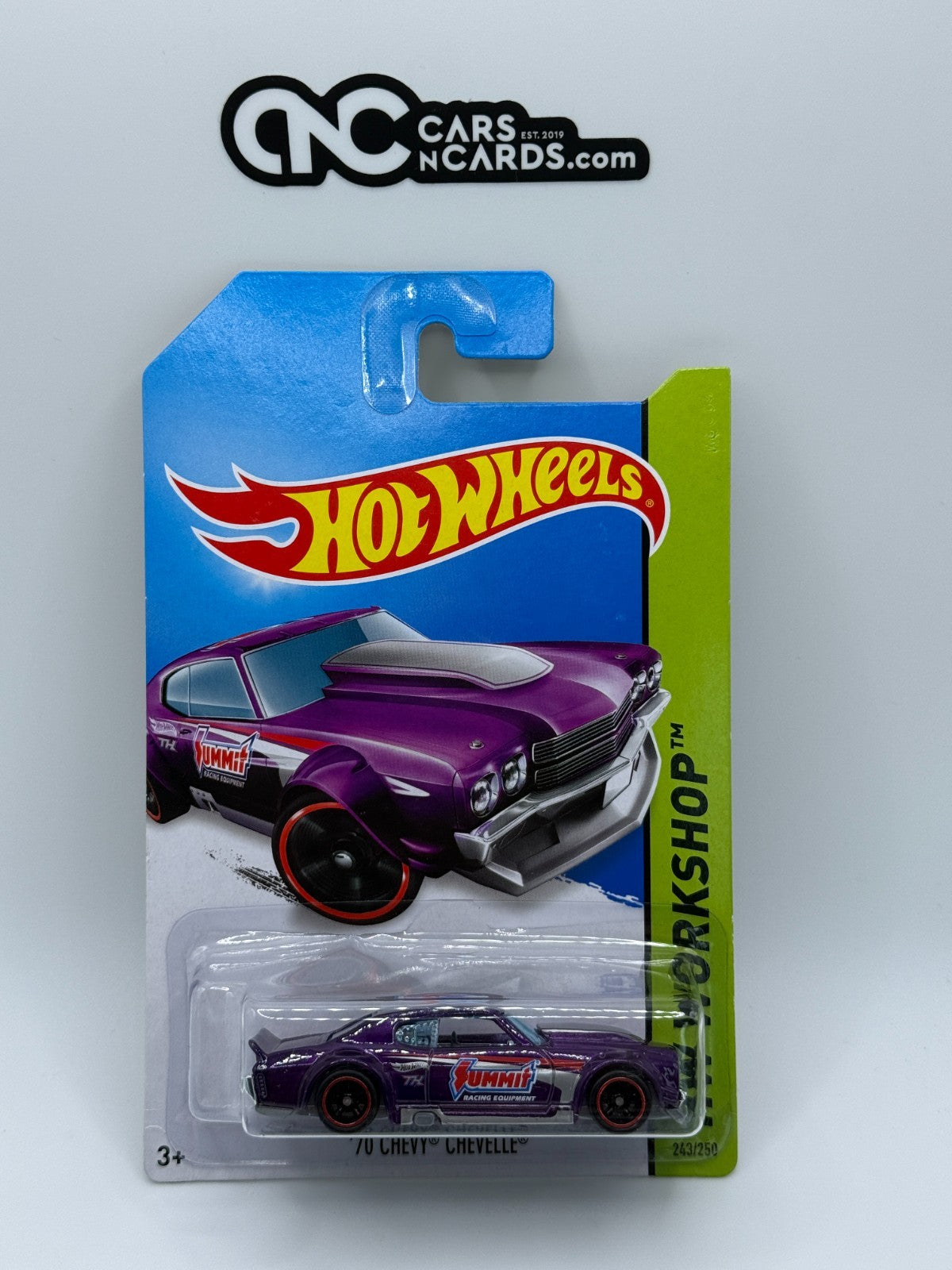 2014 Hot Wheels Super Treasure Hunt HW Workshop '70 Chevy Chevelle w/Protector