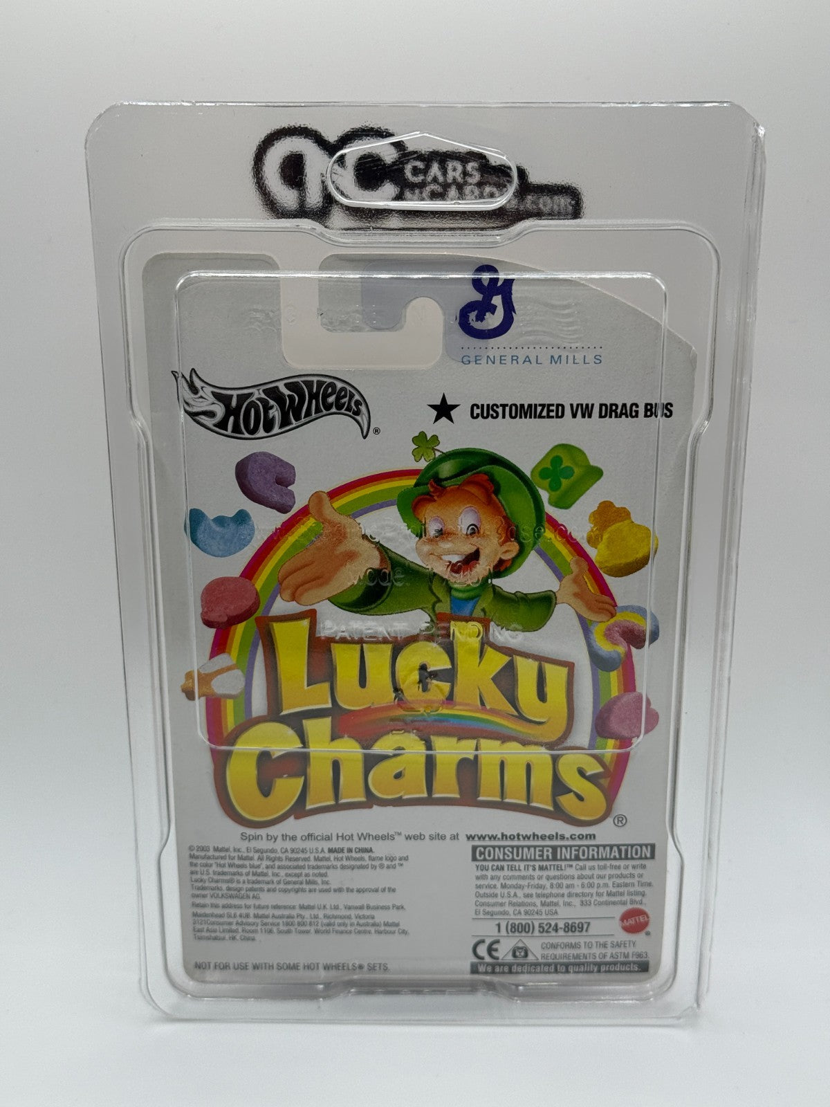 2003 Hot Wheels Limited Edition General Mills Lucky Charms Volkswagen Drag Bus