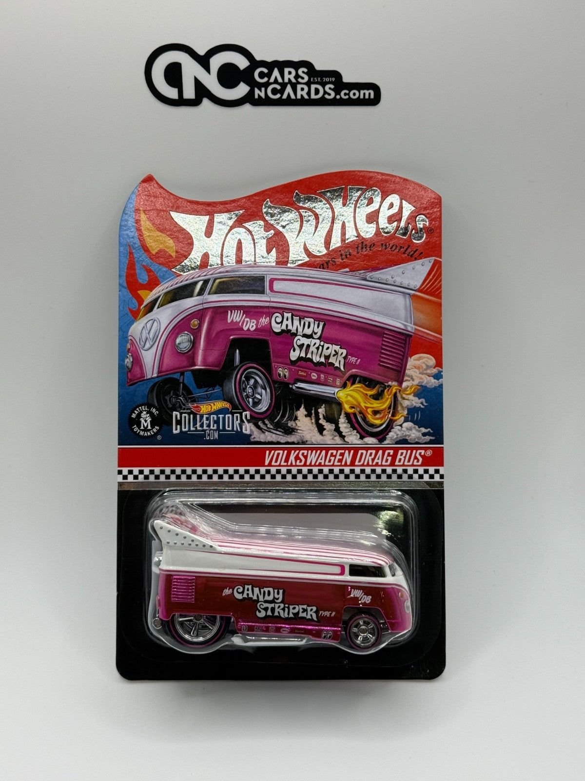 2021 Hot Wheels RLC Candy Striper Volkswagen Drag Bus Pink 06941/20000