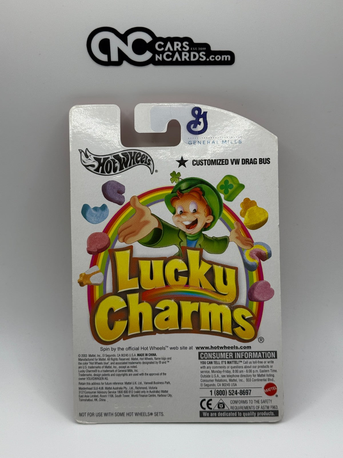 2003 Hot Wheels Limited Edition General Mills Lucky Charms Volkswagen Drag Bus