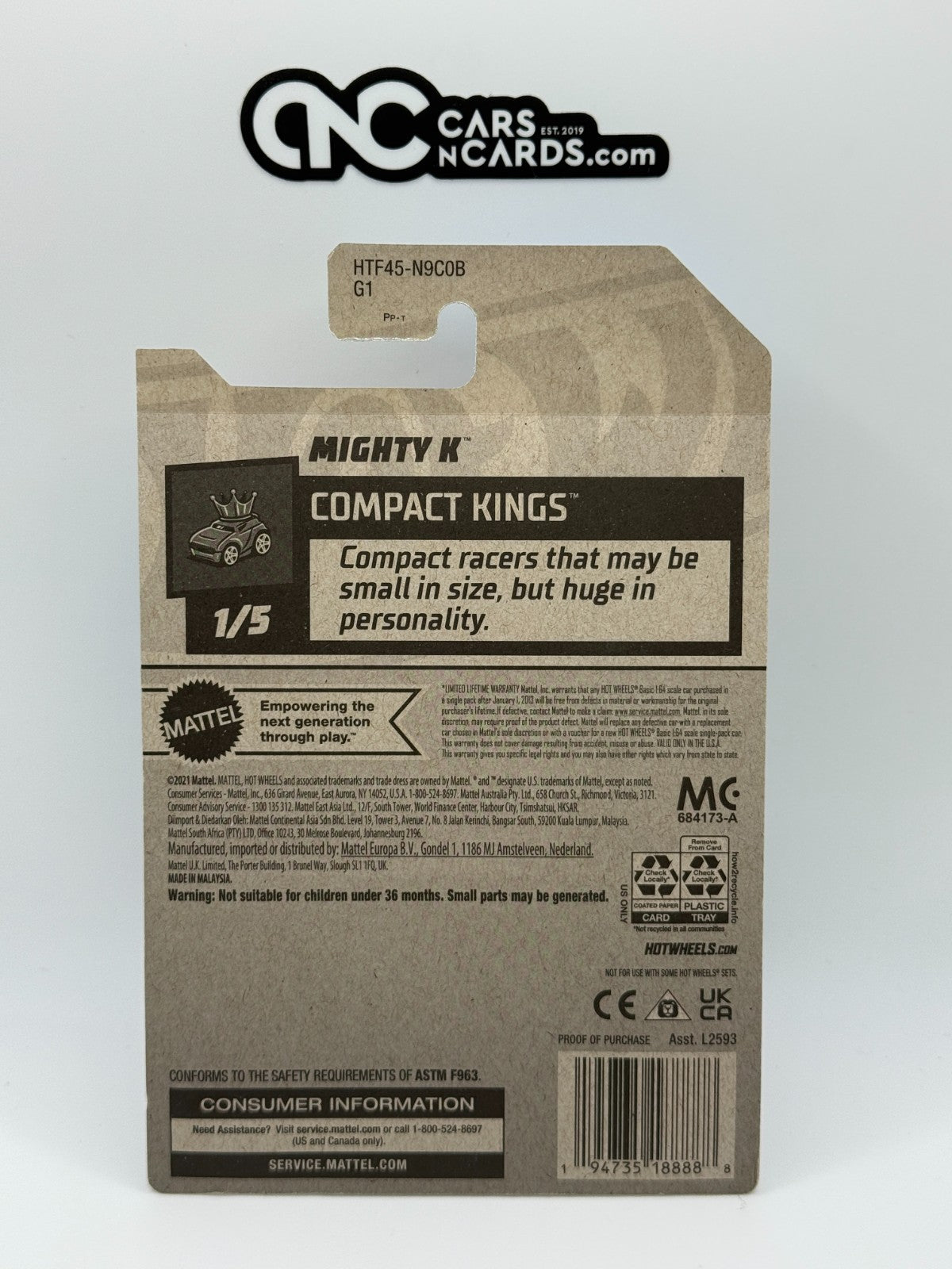 2024 Hot Wheels Compact Kings 1/5 Zamac Mighty K