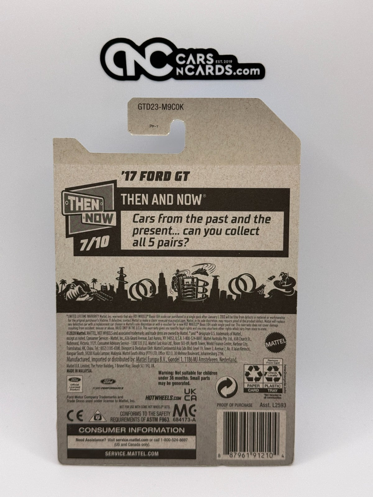 2021 Hot Wheels Then and Now 7/10 Zamac '17 Ford GT