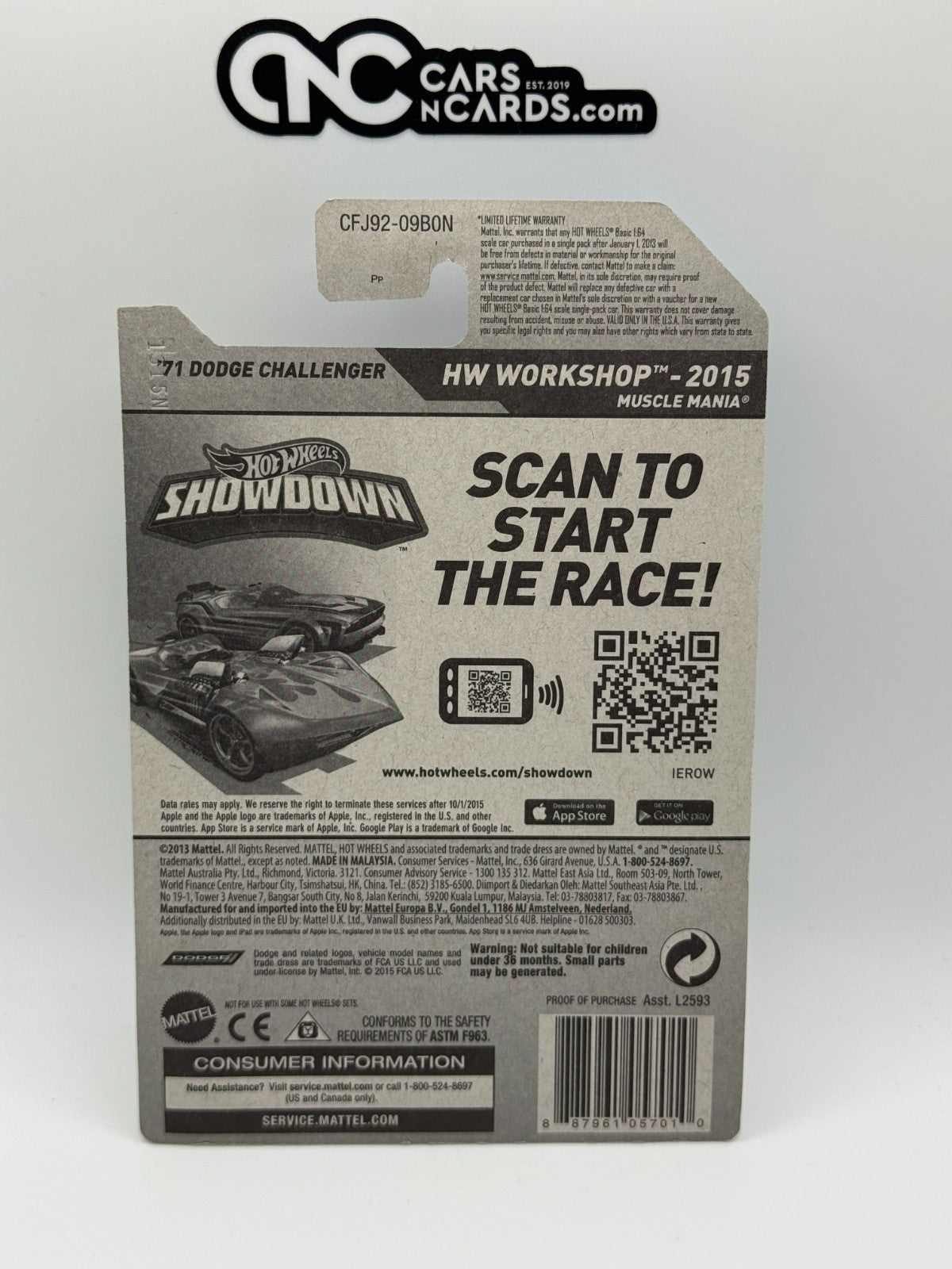 2015 Hot Wheels HW Workshop Zamac '71 Dodge Challenger