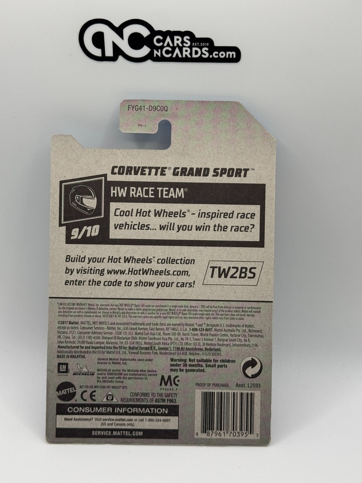 2019 Hot Wheels HW Race Day Zamac Corvette Grand Sport