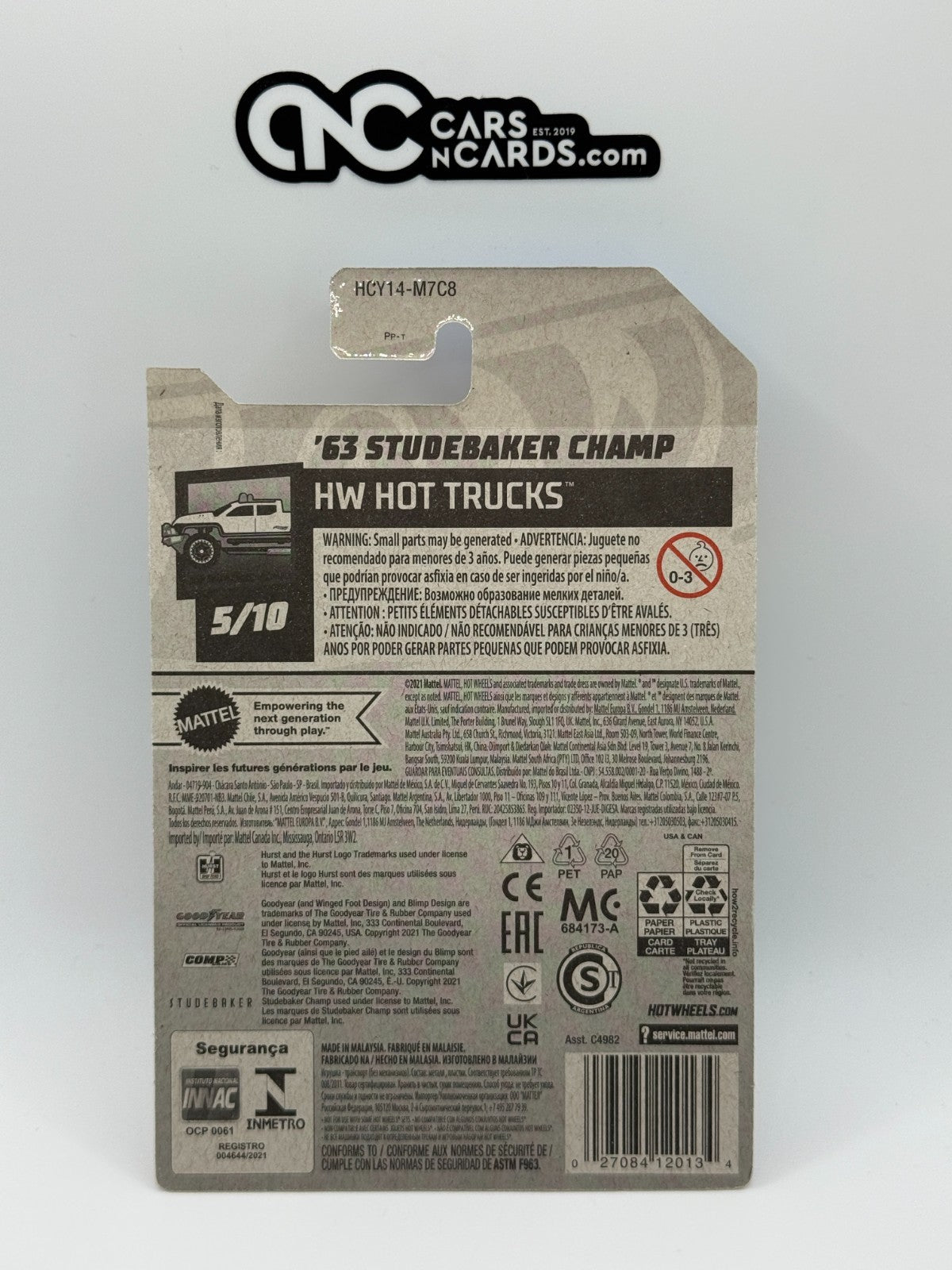 2023 Hot Wheels HW Hot Trucks 5/10 Super Treasure Hunt '63 Studebaker Champ