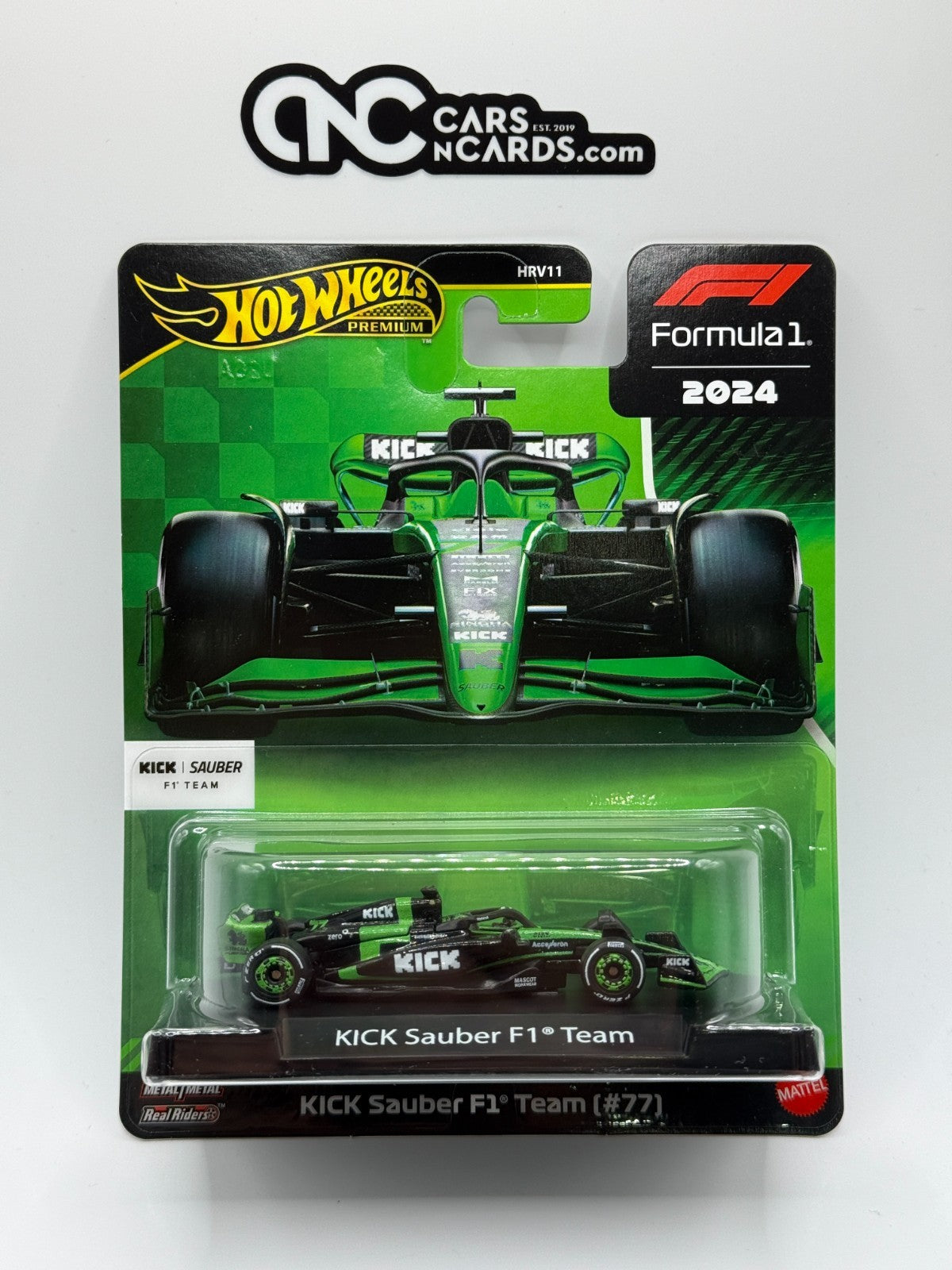 2025 Hot Wheels Premium F1 Formula 1 2024 KICK Sauber F1 Team (#77