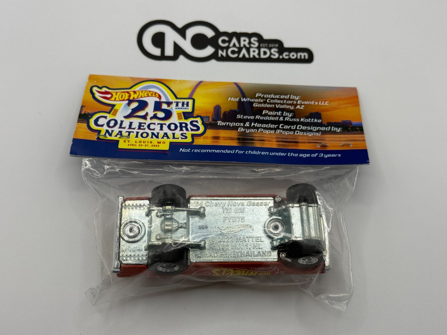 2025 Hot Wheels 25th Collectors Nationals Nova Gasser Wagon Red Sealed