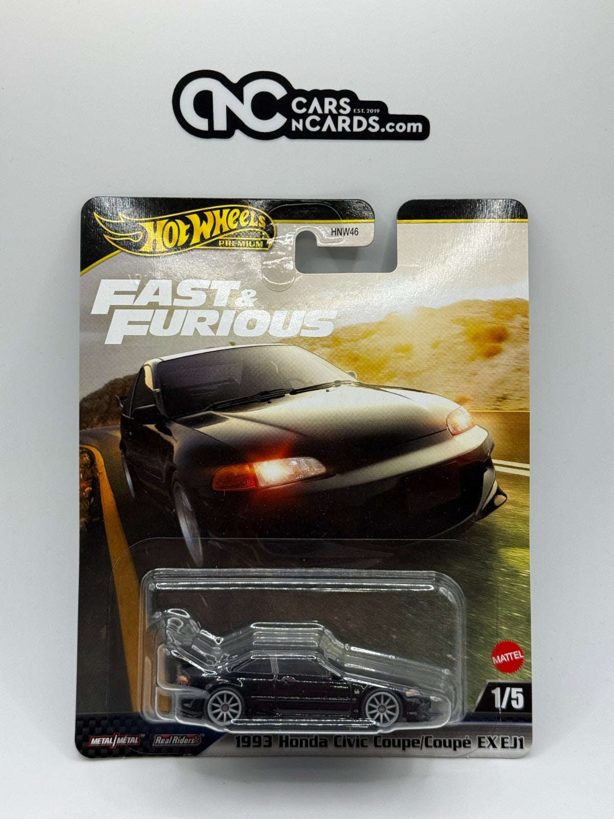 2025 Hot Wheels Premium Fast & Furious 1/5 1993 Honda Civic Coupe