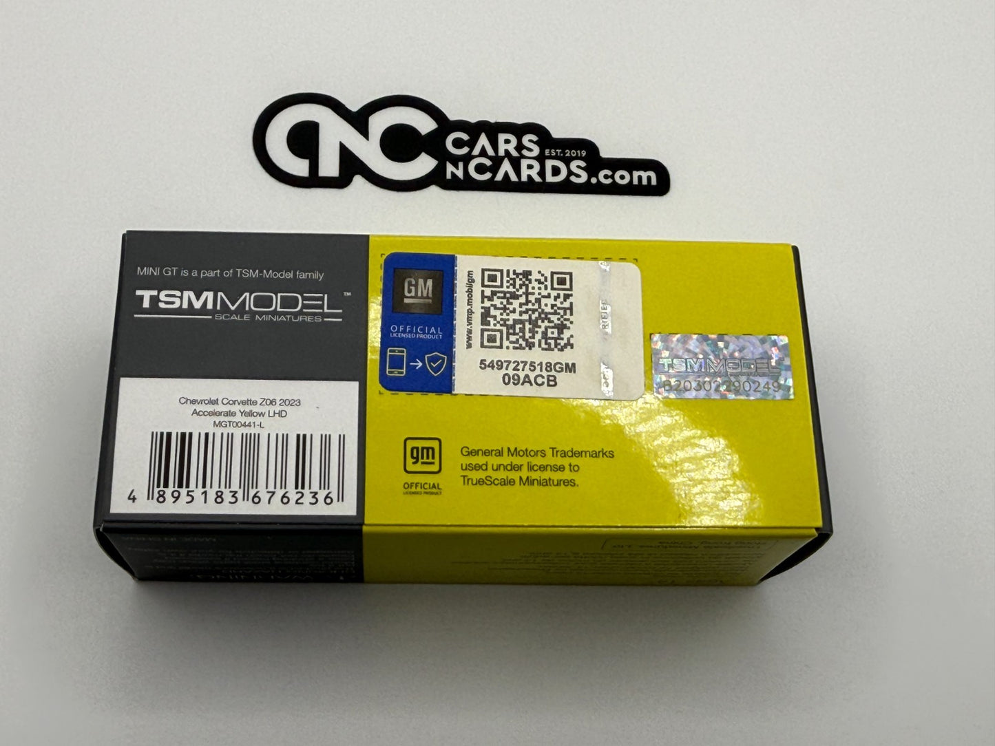 Mini GT Chevrolet Corvette Z06 Accelerate Yellow 441 Open Box