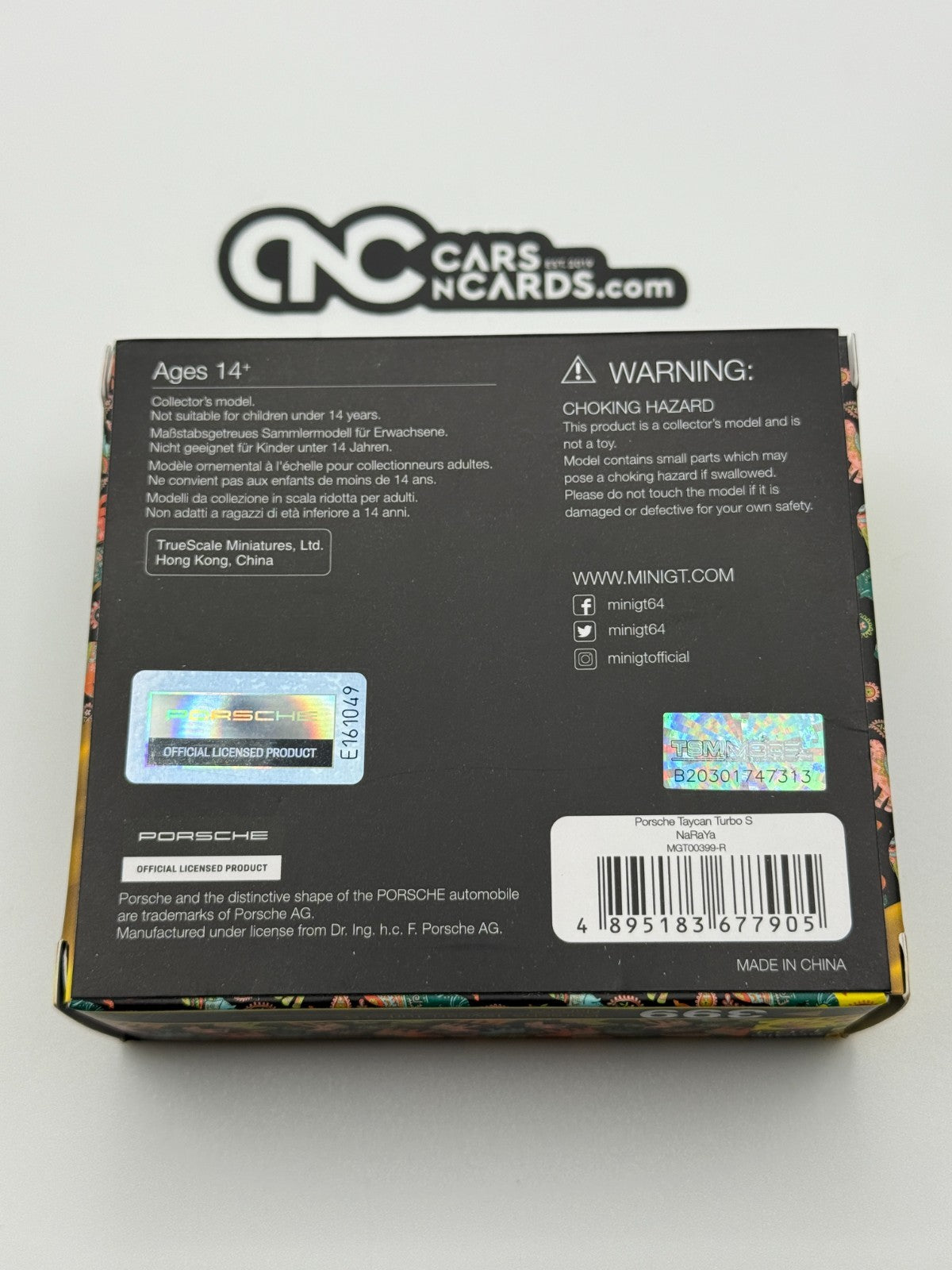 Mini GT x NaRaYa Porsche Taycan Turbo S Special Edition Open Box