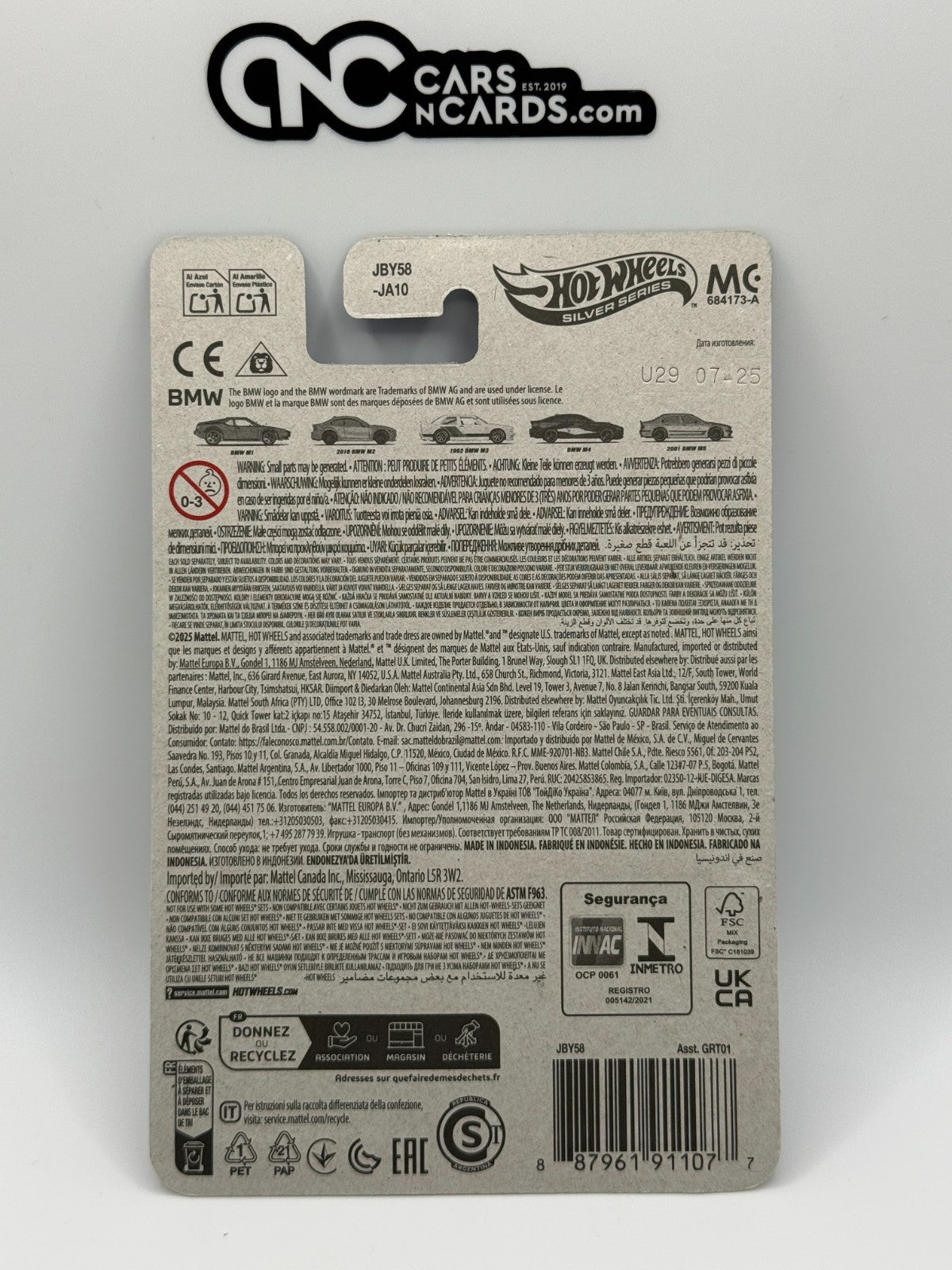 2025 Hot Wheels Silver Series BMW Series 5/5 2001 BMW M5