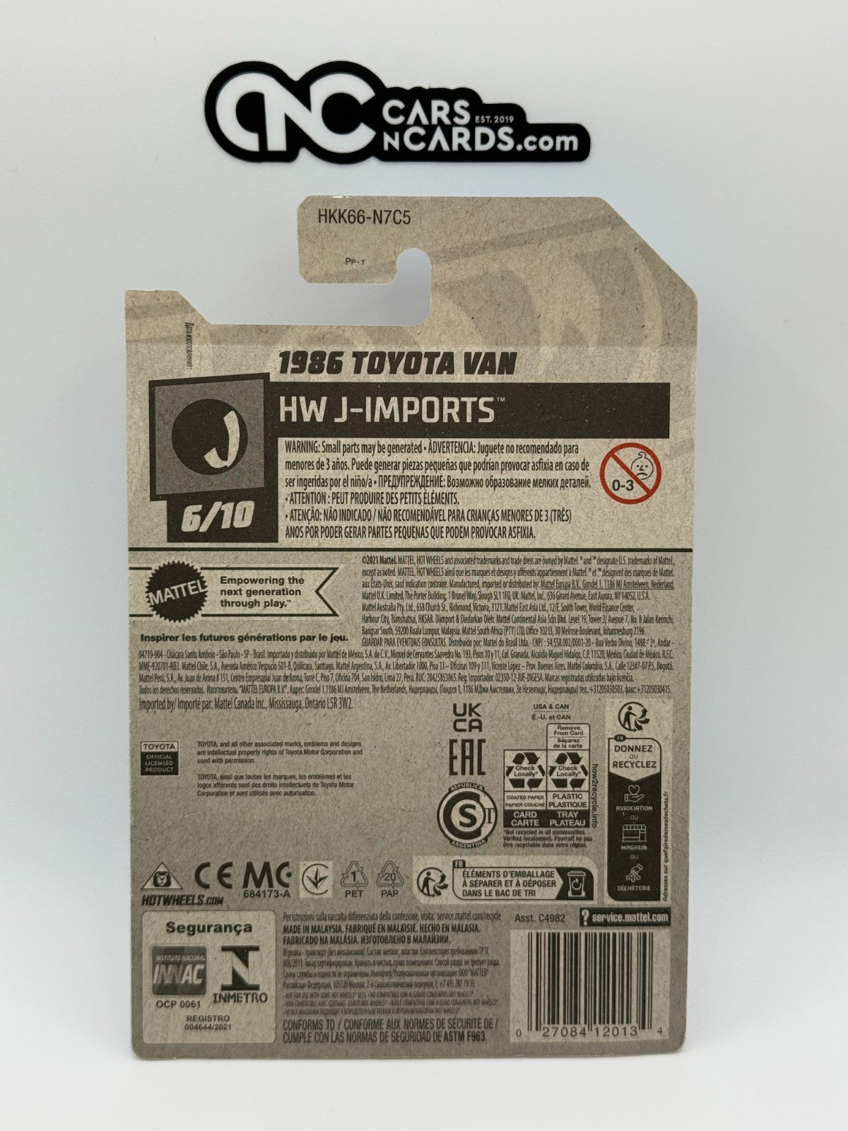 2023 Hot Wheels HW J-Imports 6/10 1986 Toyota Van Red