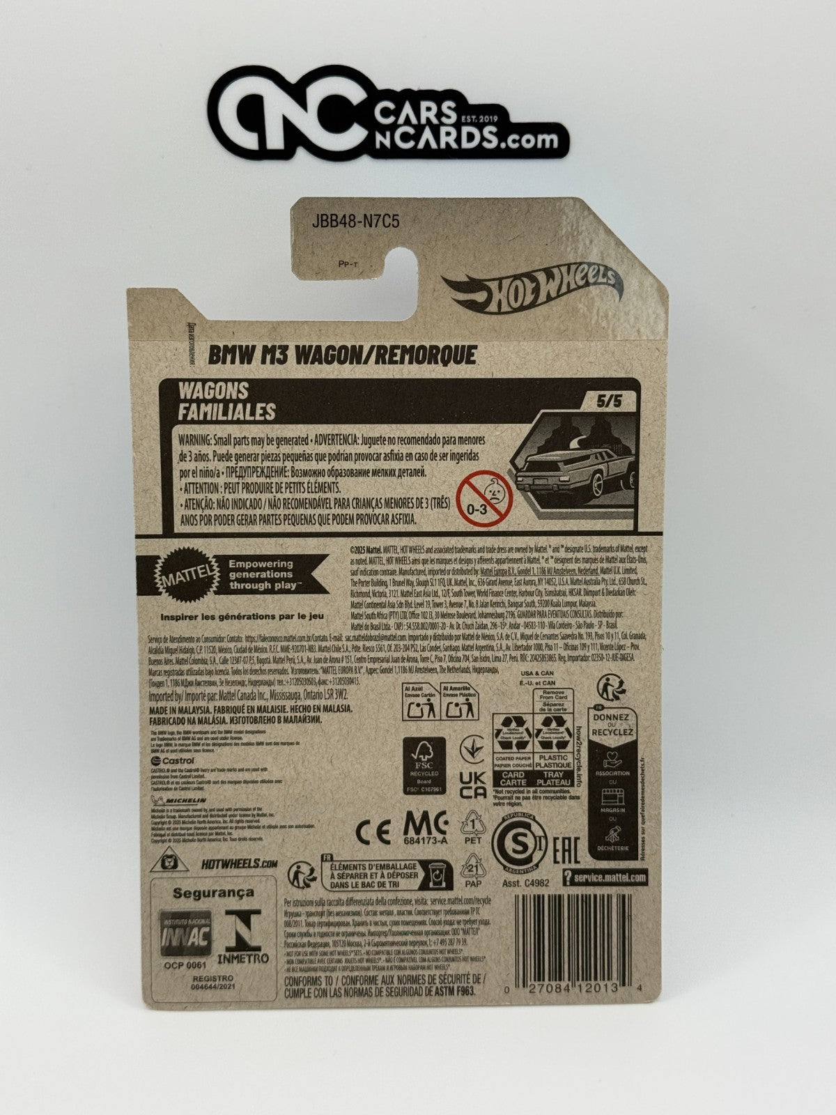 2025 Hot Wheels Wagons 5/5 BMW M3 Wagon Green