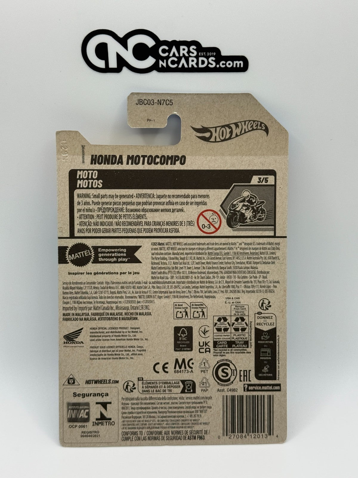 2025 Hot Wheels HW Moto 4/5 Honda Motocompo Yellow