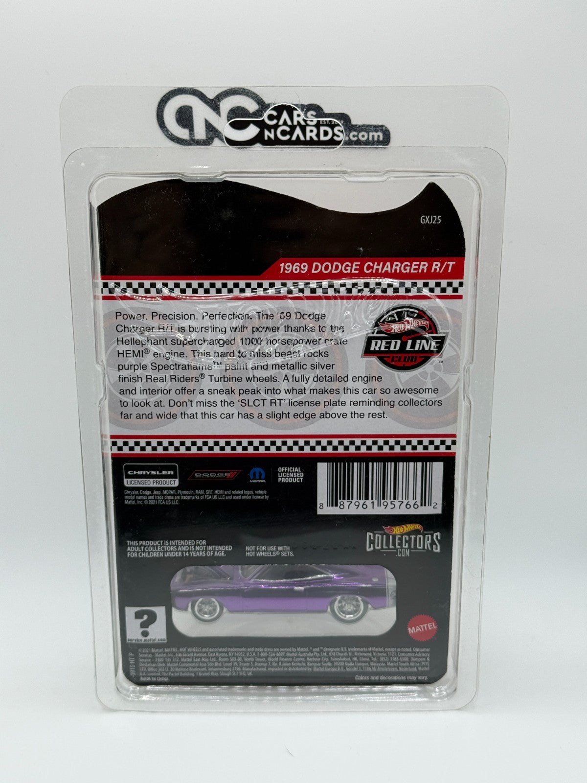 2021 Hot Wheels RLC sELECTIONs 1969 Dodge Charger R/T Purple With Protector