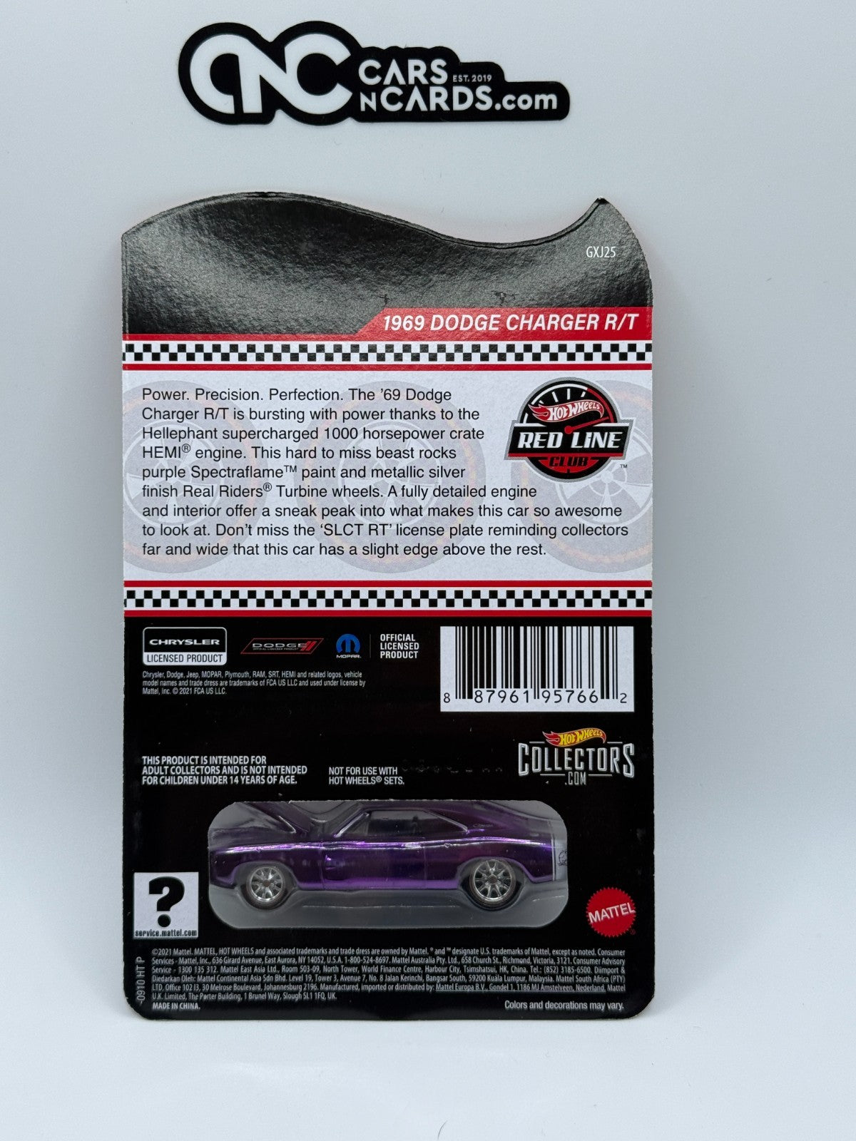 2021 Hot Wheels RLC sELECTIONs 1969 Dodge Charger R/T Purple With Protector