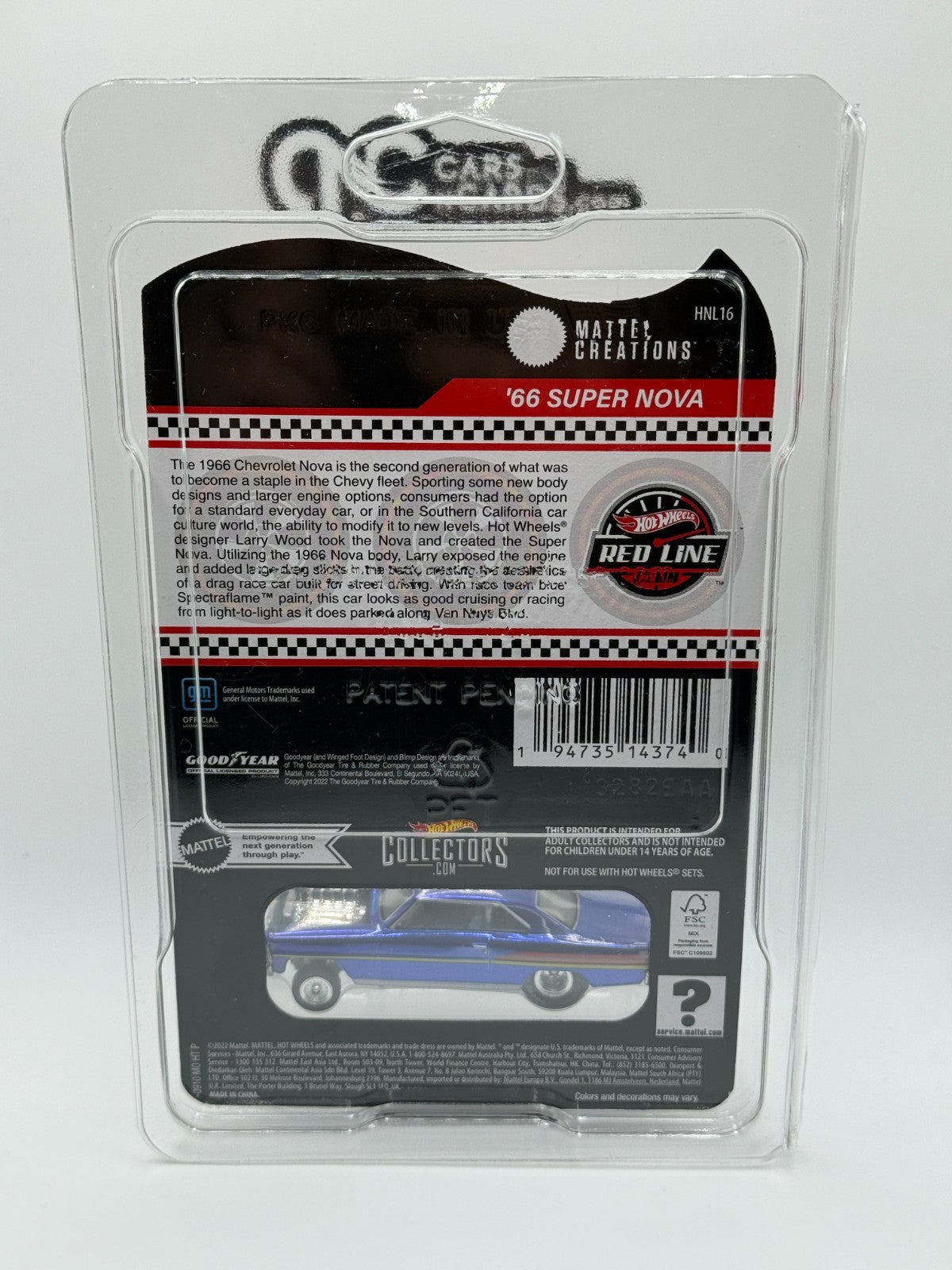 2023 Hot Wheels RLC '66 Super Nova With Protector