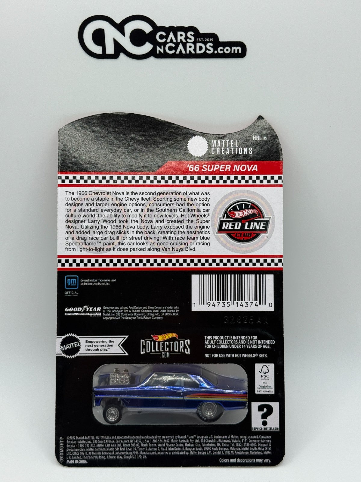 2023 Hot Wheels RLC '66 Super Nova With Protector
