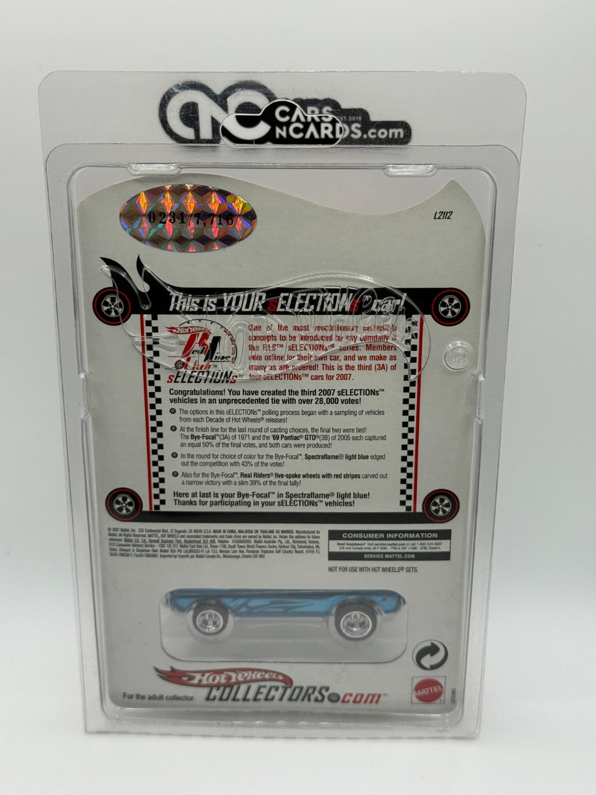 2007 Hot Wheels RLC sELECTIONs Series Bye-Focal With Protector