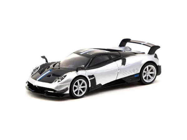 Tarmac Works Global64 Pagani Huayra BC Grigio Mercurio Open Box