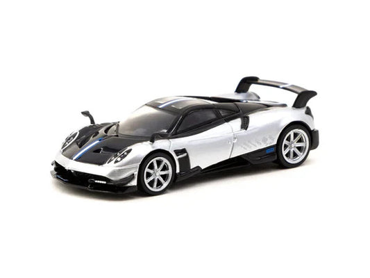Tarmac Works Global64 Pagani Huayra BC Grigio Mercurio Open Box