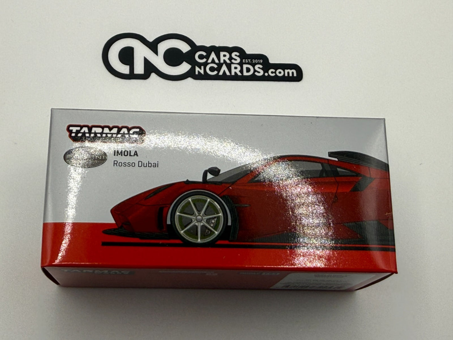 Tarmac Works Global64 Pagani Imola Rosso Dubai Open Box