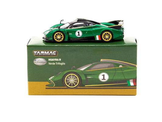 Tarmac Works Global64 Pagani Huayra R Verde Trifoglio Open Box