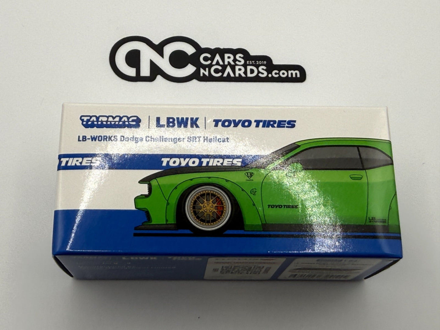 Tarmac Works Global64 LBWK LB-Works Dodge Challenger SRT Hellcat Green Open Box
