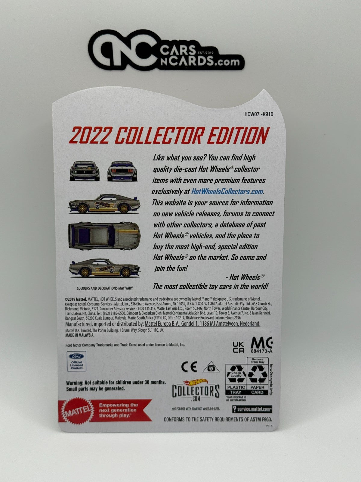2022 Hot Wheels Zamac Edition Mail In '70 Mustang Boss 302 With Protector