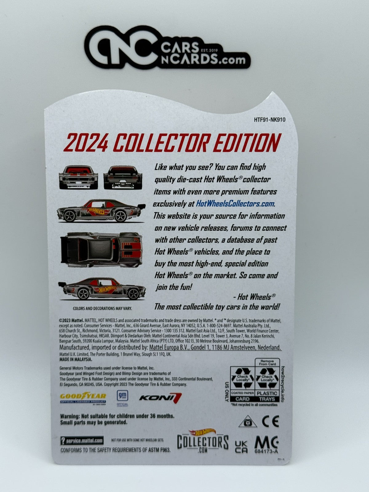 2024 Hot Wheels Zamac Mail In Custom '70 Chevy Nova With Protector