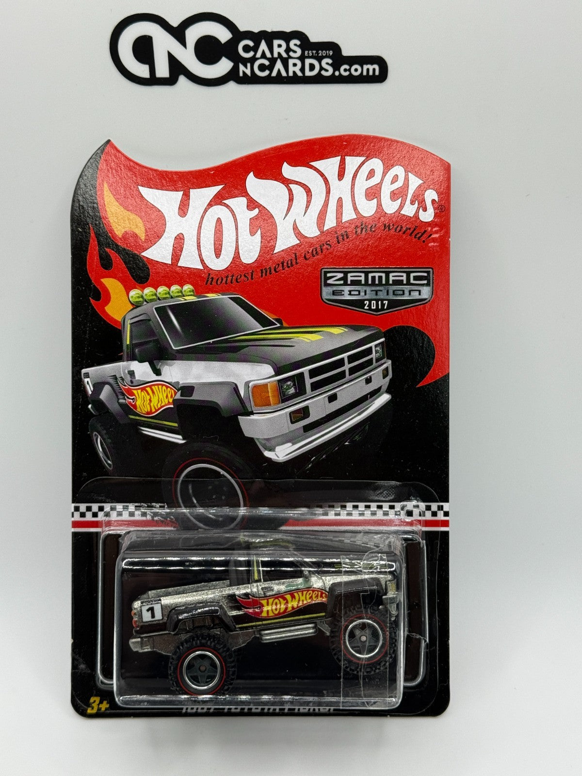 2017 Hot Wheels Zamac Mail In 1987 Toyota Pickup With Protector Blister Damage