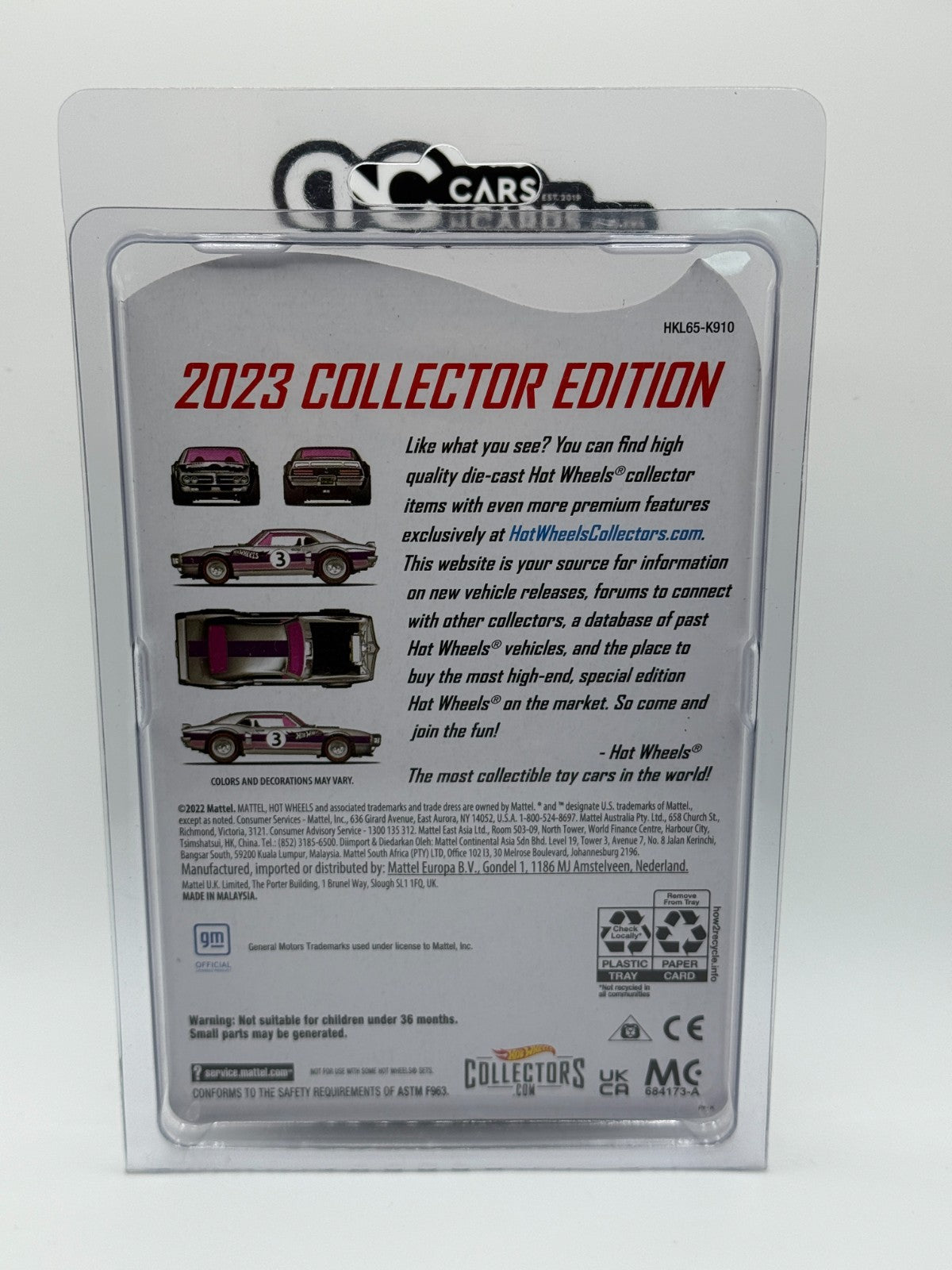 2023 Hot Wheels RLC Factory Sealed Zamac Pontiac Firebird Mail In With Protector