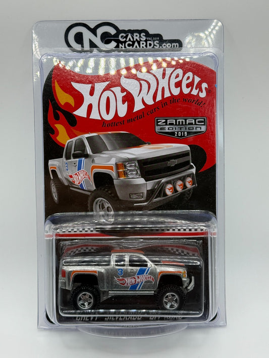 2019 Hot Wheels Zamac Mail In Chevy Silverado Off Road With Protector