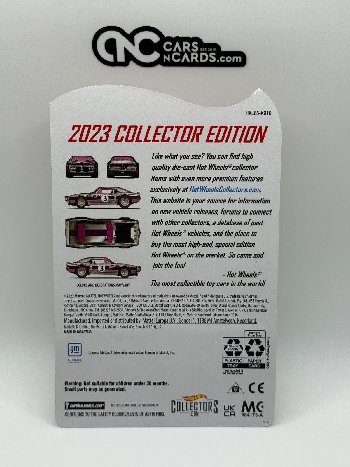 2023 Hot Wheels RLC Factory Sealed Zamac Pontiac Firebird Mail In With Protector